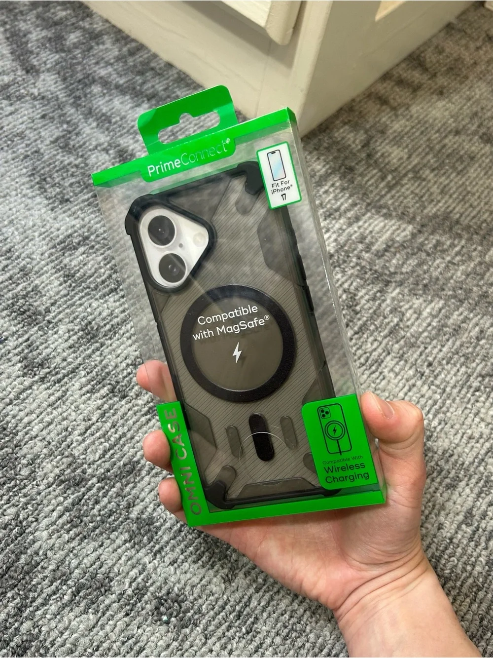 Omni Case Compatible with MagSafe for iPhone 17 Smoke Black Protection✨